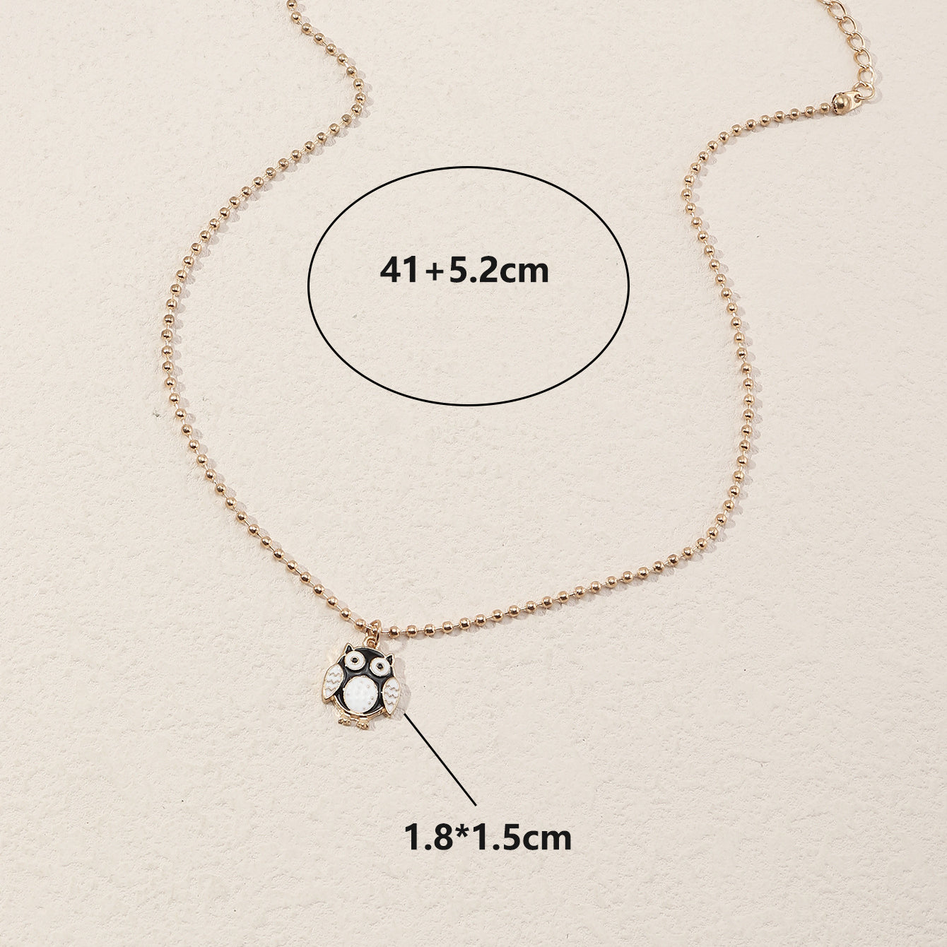 Collares De Aleación De Búho De Goteo De Color al por mayor